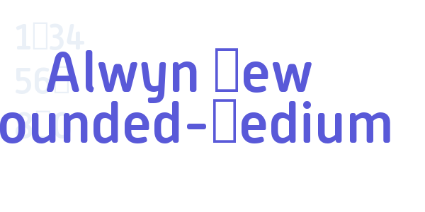 Alwyn New Rounded-Medium font free