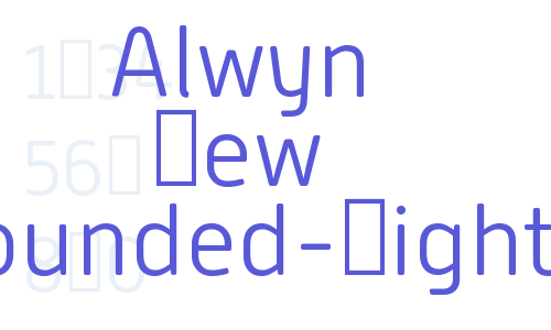 Alwyn New Rounded-Light Font Download