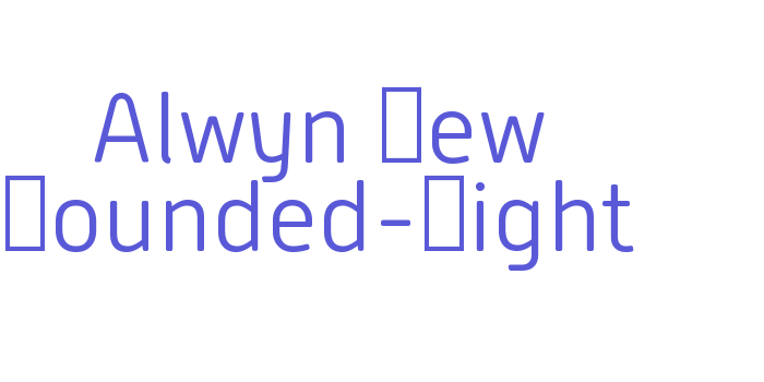 Alwyn New Rounded-Light Font Download