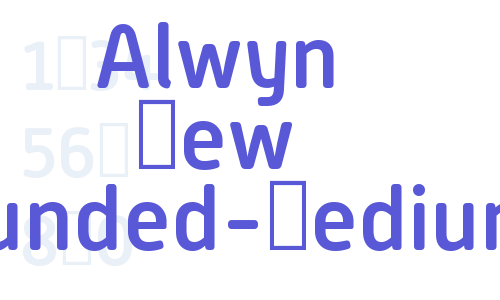 Alwyn New Rounded-Medium Font Download