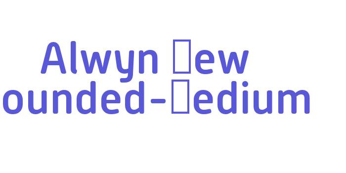 Alwyn New Rounded-Medium Font Download