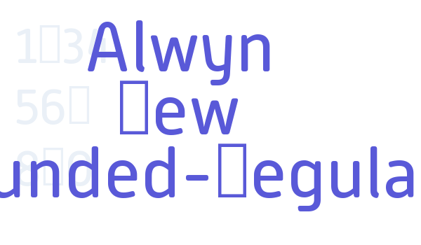 Alwyn New Rounded-Regular Font