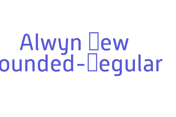 Alwyn New Rounded-Regular Font