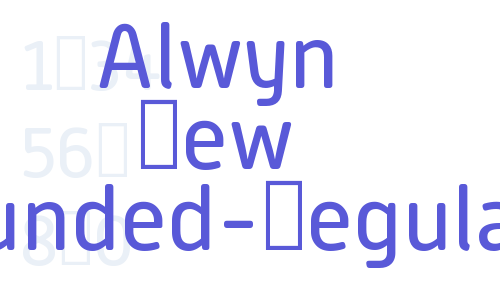 Alwyn New Rounded-Regular Font Download