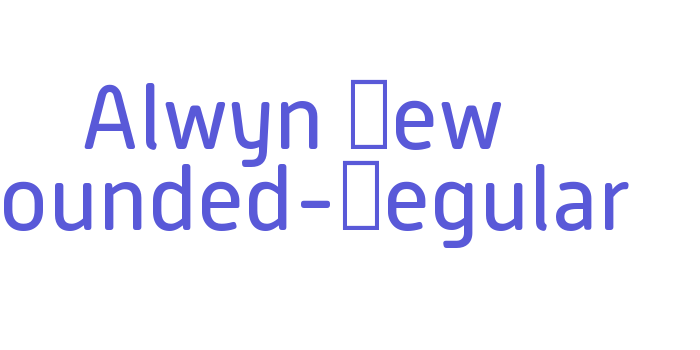 Download Alwyn New Rounded-Regular Font