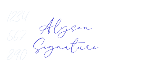 Alyson Signature-font-download
