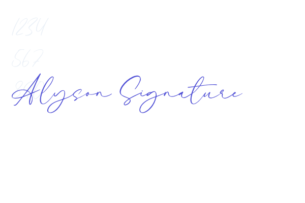 Alyson Signature