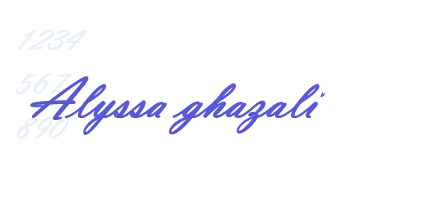 Alyssa ghazali font