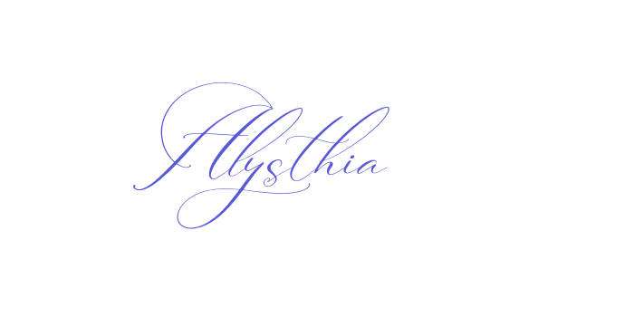 Alysthia Font Download