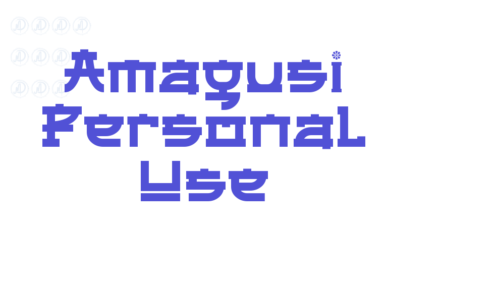 Amagusi Personal Use-font-download