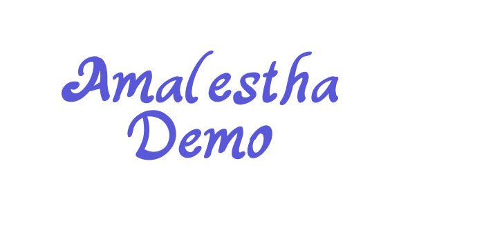 Amalestha Demo Font Download