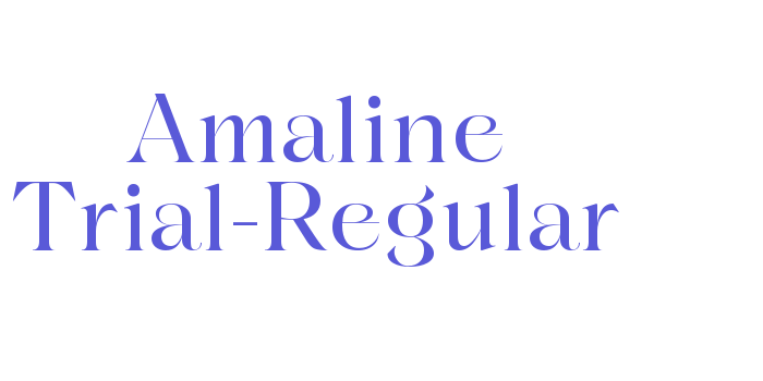 Amaline Trial-Regular Font Download