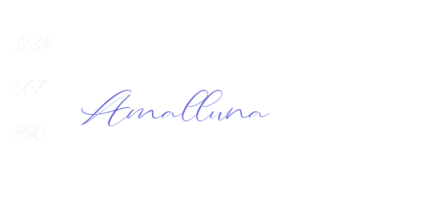 Amalluna font