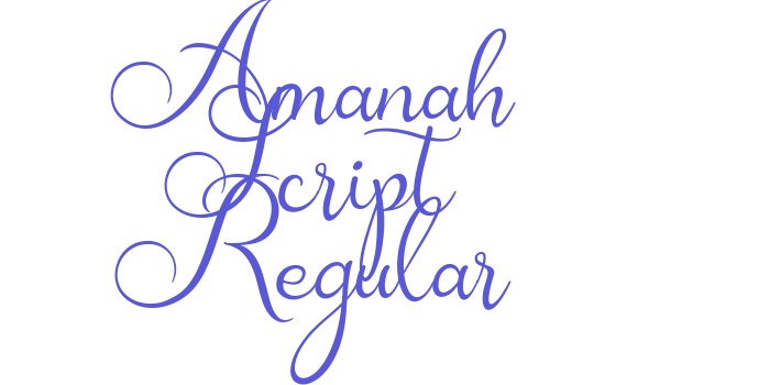 Amanah Script Regular Font Download