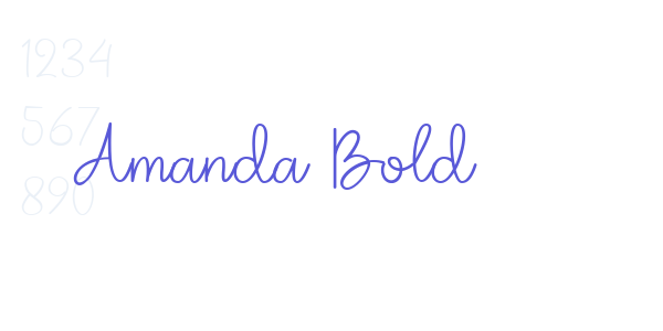 Amanda Bold font free