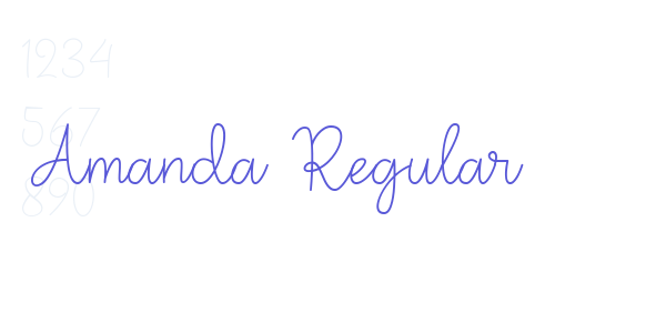 Amanda Regular font free