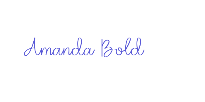 Amanda Bold Font Download