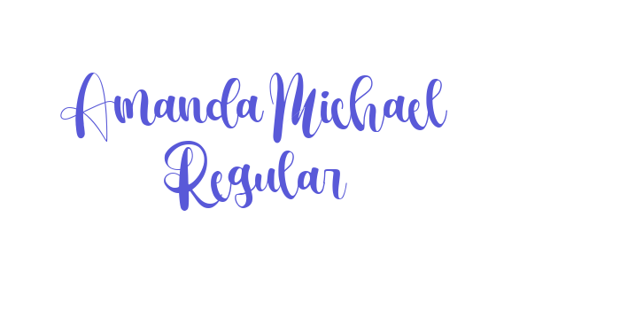 Amanda Michael Regular Font Download