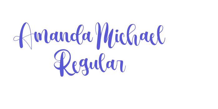 Amanda Michael Regular Font