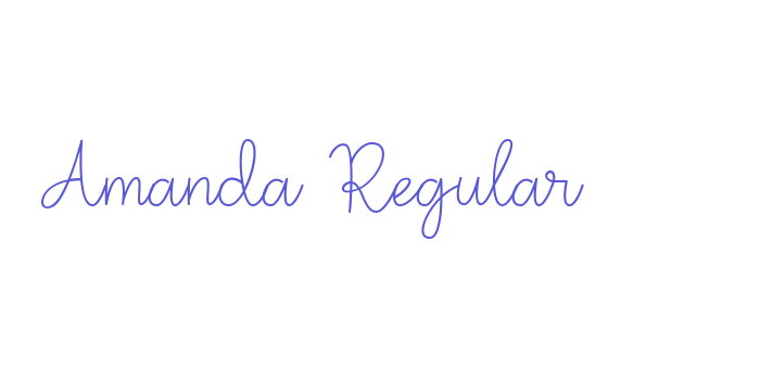 Amanda Regular Font Download