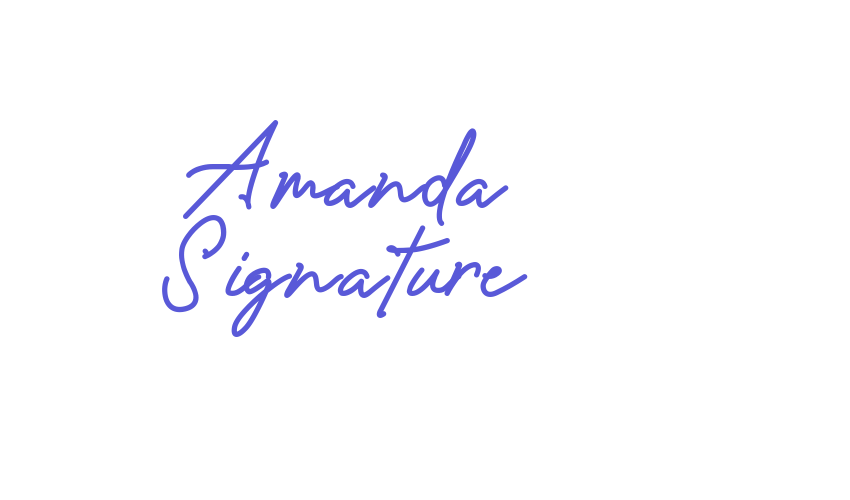 Amanda Signature Font Download