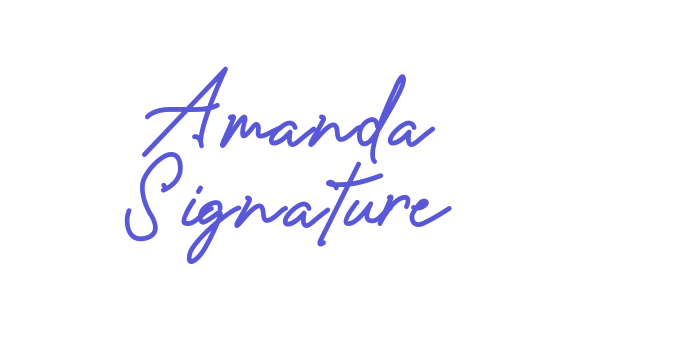 Amanda Signature Font Download