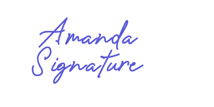 Amanda Signature Font