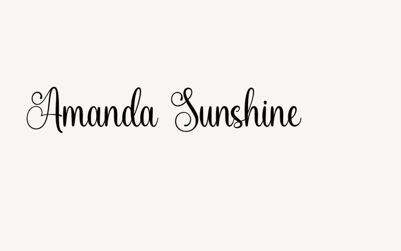 Amanda Sunshine Font