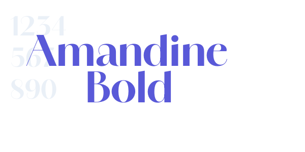 Amandine Bold font free