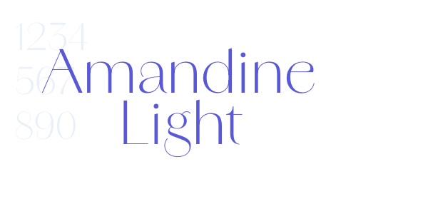 Amandine Light font free