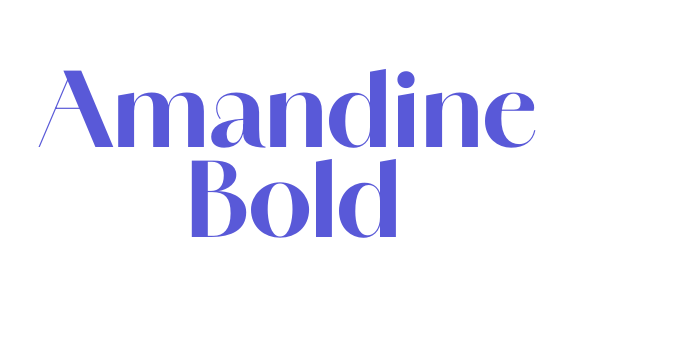 Amandine Bold Font