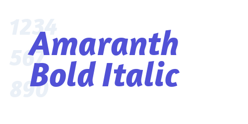 Amaranth Bold Italic-font-download