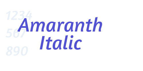 Amaranth Italic-font-download