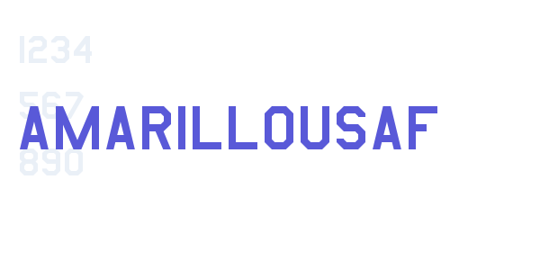 AmarilloUSAF font free