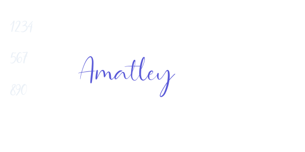 Amatley font free