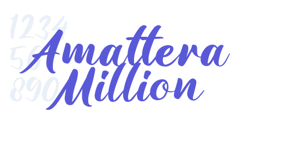 Amattera Million font free