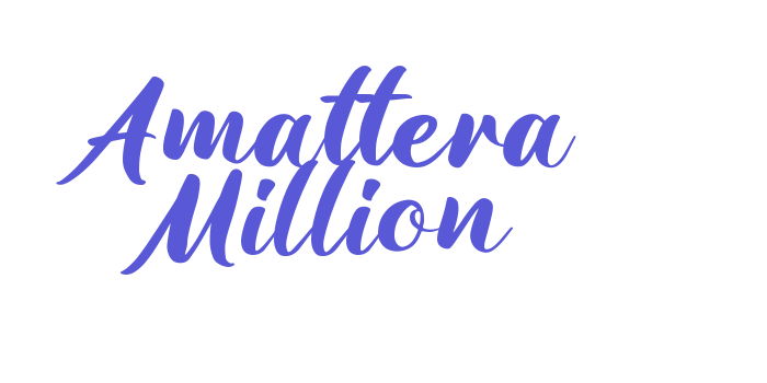 Amattera Million Font Download