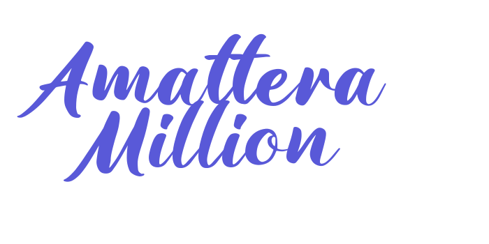 Amattera Million Font