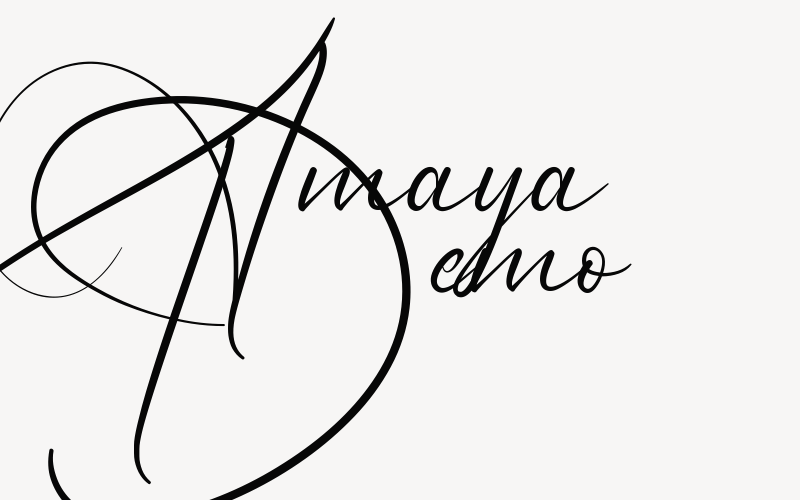 Amaya Demo Font