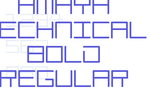 Amaya Technical Bold Regular Font Download