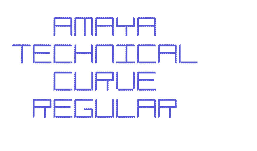 Amaya Technical Curve Regular Font Download