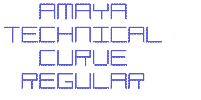 Amaya Technical Curve Regular Font Download