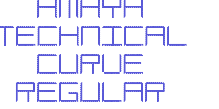 Amaya Technical Curve Regular Font