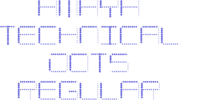 Amaya Technical Dots Regular Font