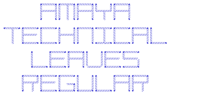 Amaya Technical Leaves Regular Font Download