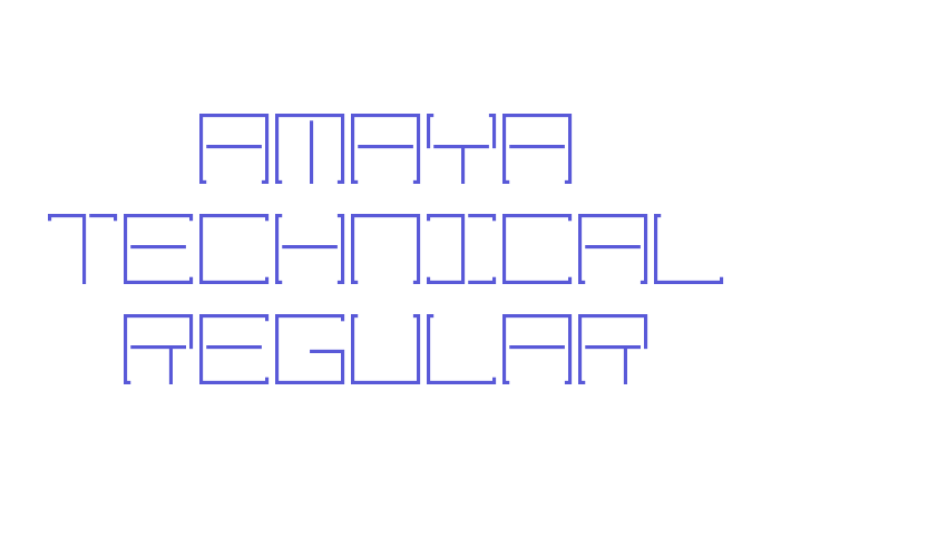 Amaya Technical Regular Font Download