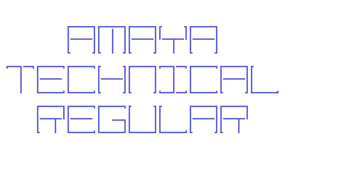 Amaya Technical Regular Font Download