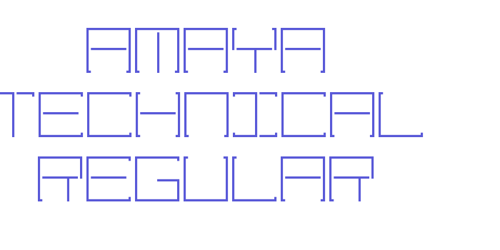 Amaya Technical Regular Font