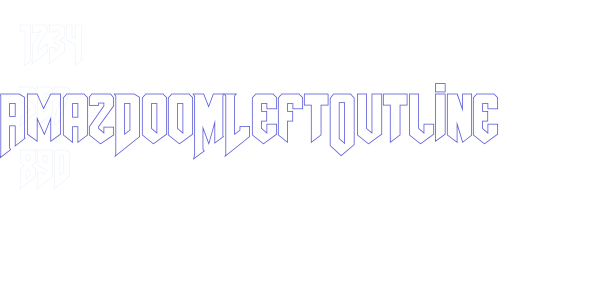 AmazDooMLeftOutline font free