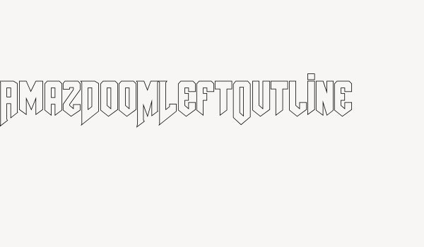 AmazDooMLeftOutline Font